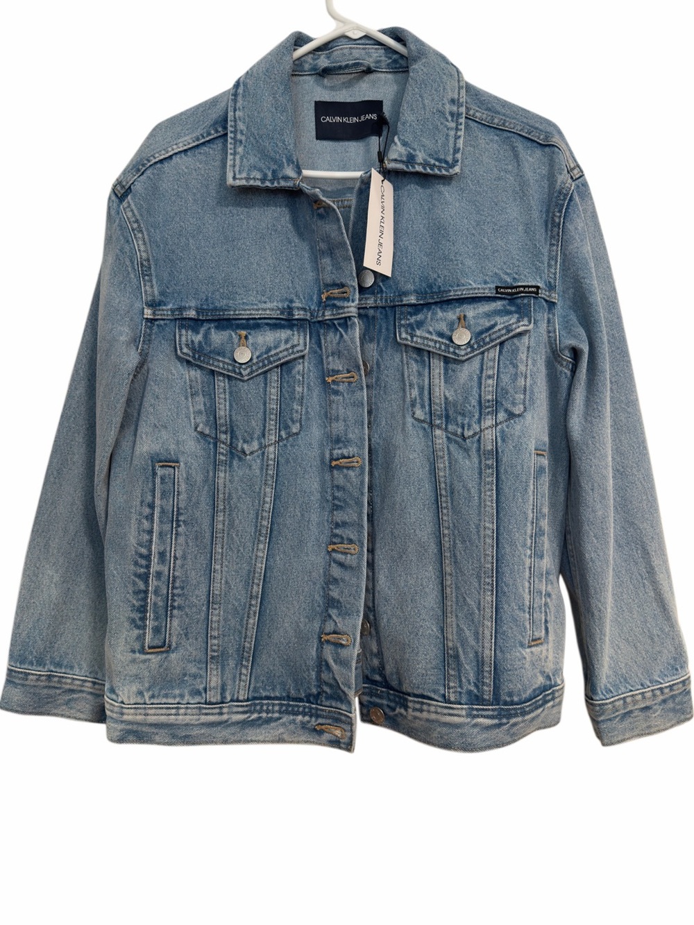 NWT Calvin Klein Jeans Oversized Denim
Trucker Jacket Size Small